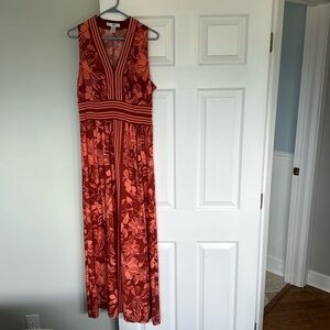 Jersey knit maxi dress